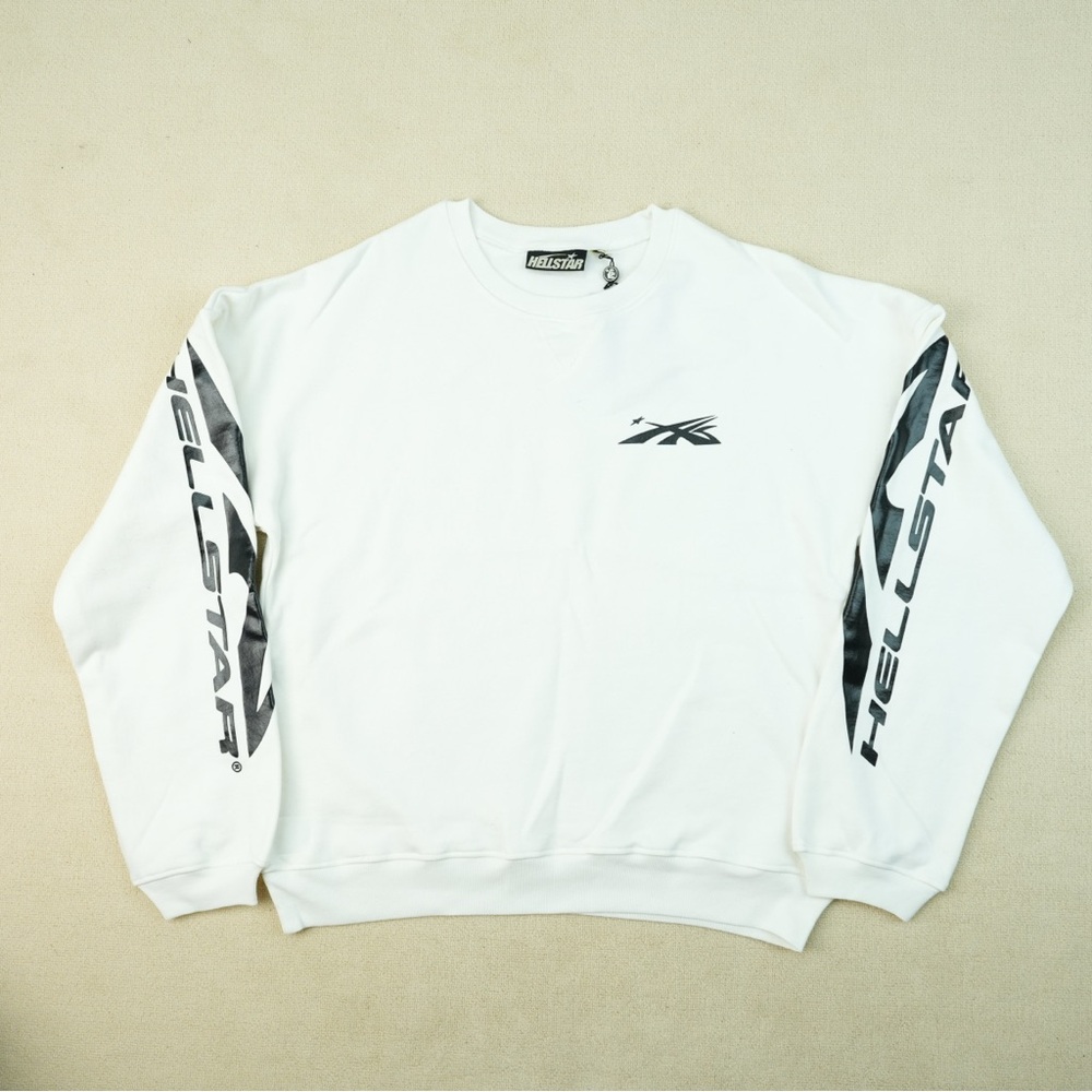 Hellstar White & Black Crewneck L/S